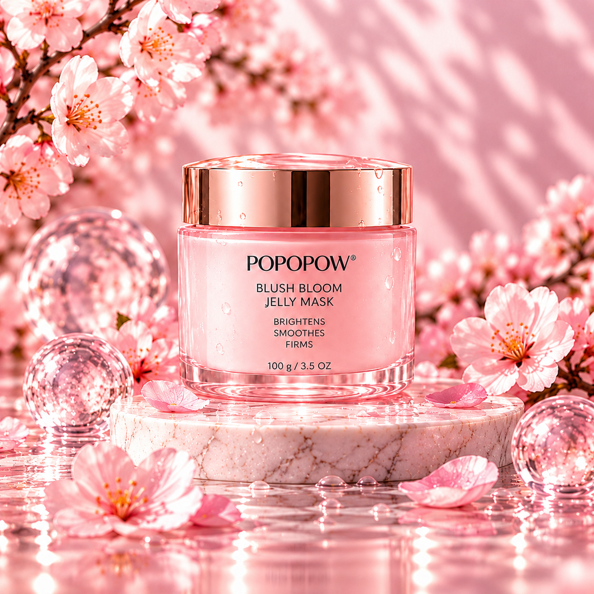 POPOPOW® Blush Bloom Jelly Mask