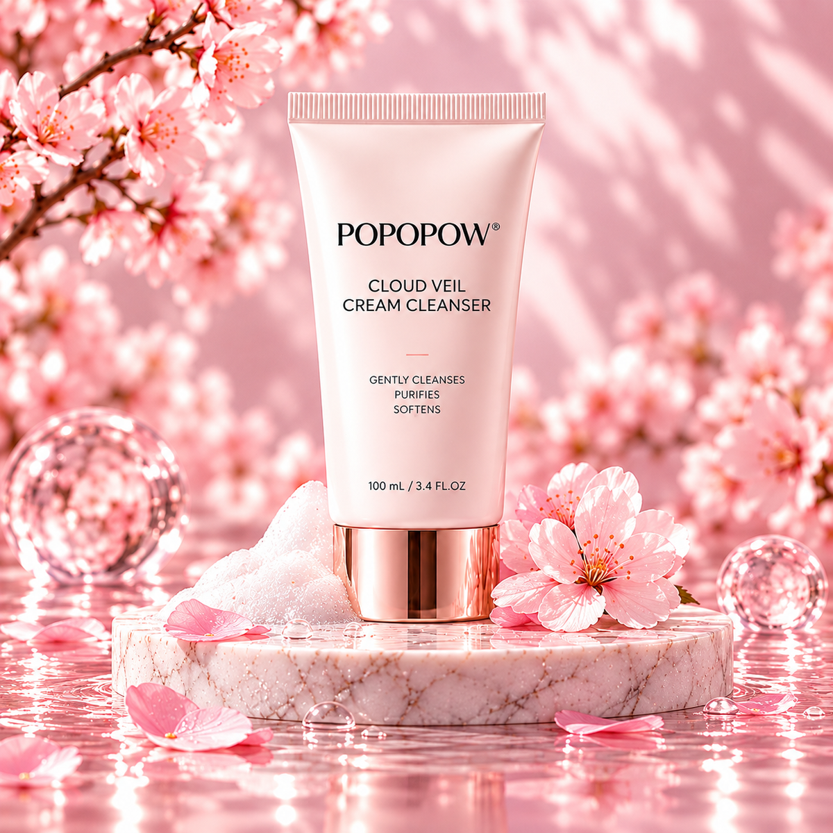 POPOPOW® Cloud Veil Cream Cleanser